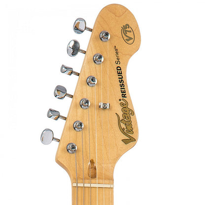 Vintage V75LB Reissued American Alder Body SS Pickup Electric Guitar Laguna Blue (V75 LB)