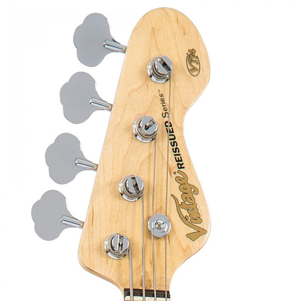 Vintage VJ74PL Reissued Ash Wood Body Bolt On 4-String Bass Guitar Purple (VJ74 PL)