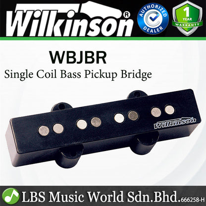 Wilkinson WBJBR Bass Guitar Single Coil Bridge Pickup - Black