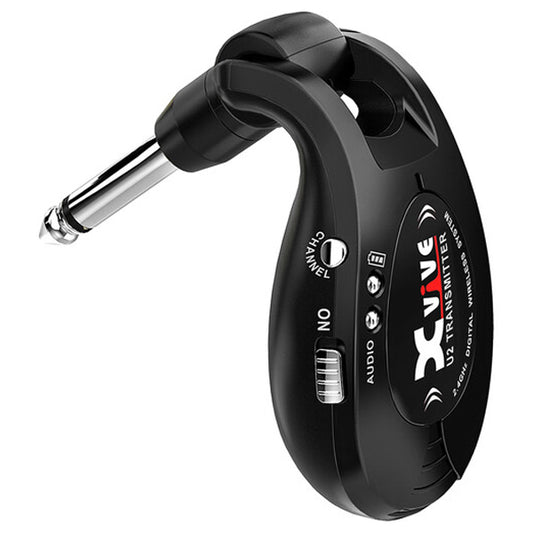 Xvive U2T Rechargeable Transmitter for U2 Guitar Wireless System - Black (U2 T)