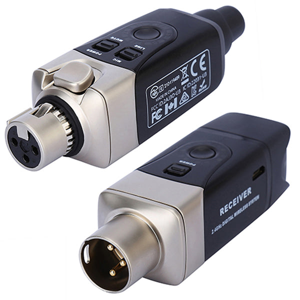 Xvive U3 Microphone Wireless System with Rechargeable Transmitter and Receiver for Dynamic Mic (U 3)