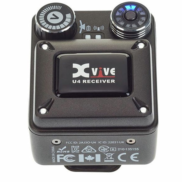 Xvive U4R Wireless Receiver System for U4 In Ear Monitor Headphones and Earphones (U4 R)