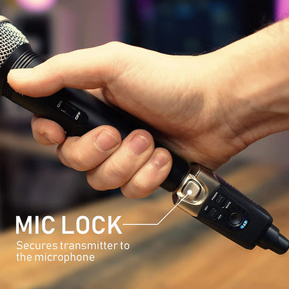 Xvive U3 Microphone Wireless System with Rechargeable Transmitter and Receiver for Dynamic Mic (U 3)