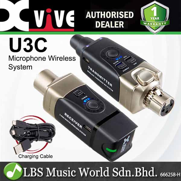 Xvive U3C Condenser Microphone System with Phantom Power for Condenser Mic (U3 C)