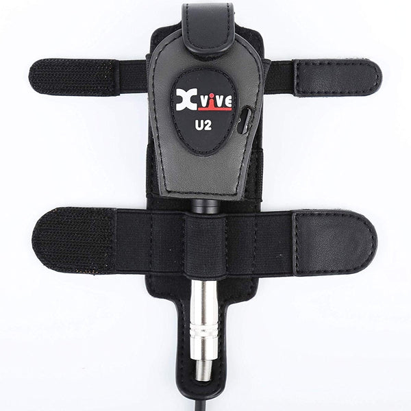 Xvive H1 Transmitter Holder Strap for U2 Guitar Wireless System with Extension Cable - Black (H 1)