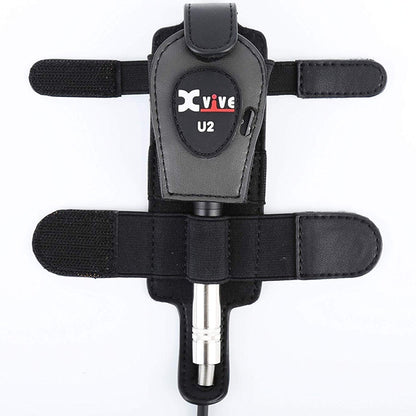 Xvive H1 Transmitter Holder Strap for U2 Guitar Wireless System with Extension Cable - Black (H 1)