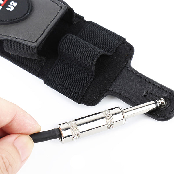 Xvive H1 Transmitter Holder Strap for U2 Guitar Wireless System with Extension Cable - Black (H 1)