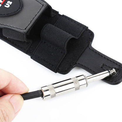 Xvive H1 Transmitter Holder Strap for U2 Guitar Wireless System with Extension Cable - Black (H 1)