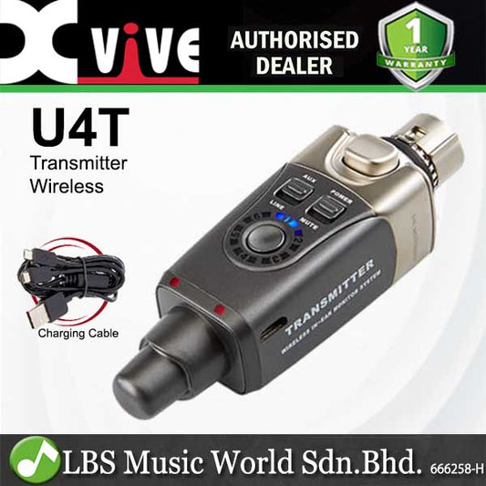 Xvive U4T Wireless Transmitter System for U4 In Ear Monitor Headphones and Earphones (U4 T)