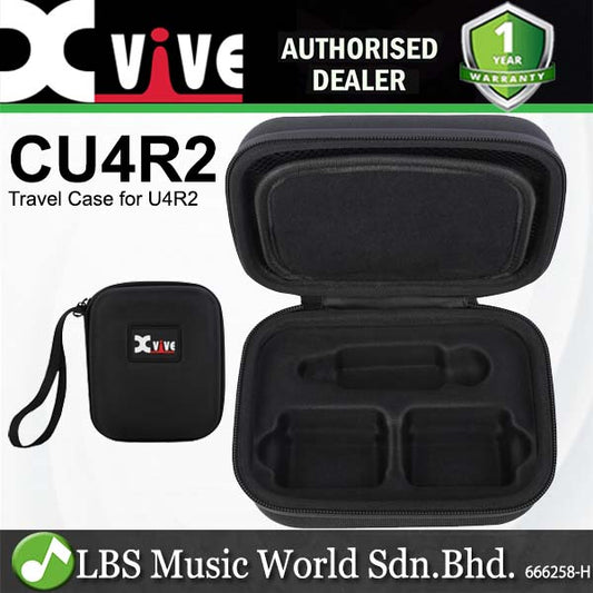 Xvive Audio CU4R2 Hard Case EVA Shell Travel Pouch for U4R2 Wireless In Ear Monitor System
