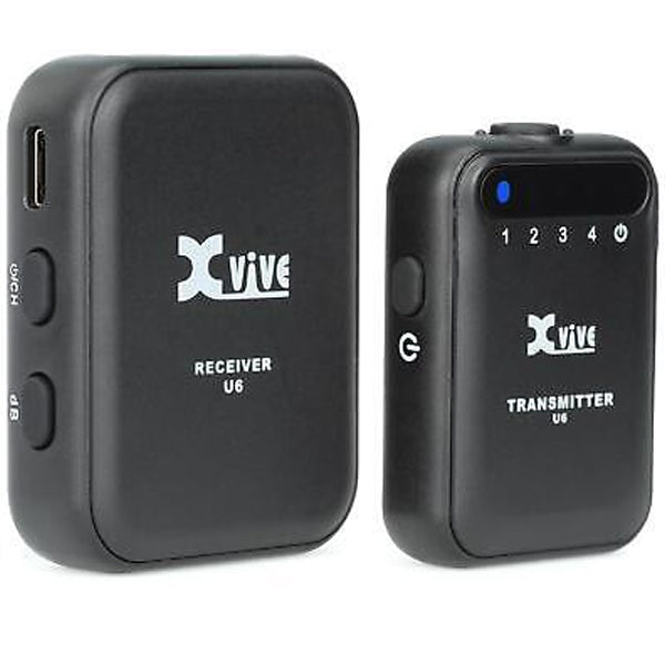 Xvive U6 Compact Wireless Mic System Portable Microphone for Smartphones and DSLR Camera (U 6)