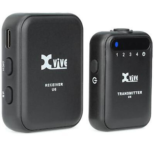 Xvive U6 Compact Wireless Mic System Portable Microphone for Smartphones and DSLR Camera (U 6)