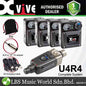 Xvive U4R4 Complete In Ear Monitor Wireless System with Transmitter, Beltpack Receiver Earphones and Headphones (U 4R4)