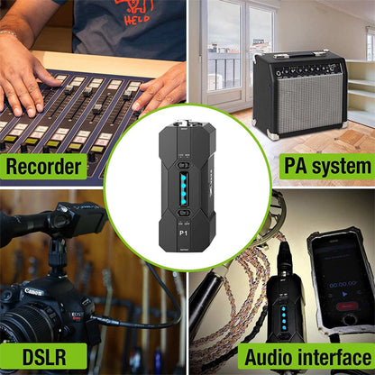 Xvive P1 Rechargeable Portable Phantom Power Supply for Condenser Microphones Mic (P 1)