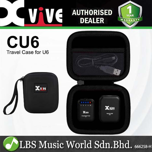 Xvive Audio CU6 Hard Case EVA Shell Travel Pouch Mic for U6 Compact Wireless Microphone System (C U6)