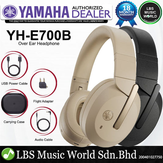 Yamaha YH-E700B Over Ear Wireless Active Noise Cancelling Headphone
