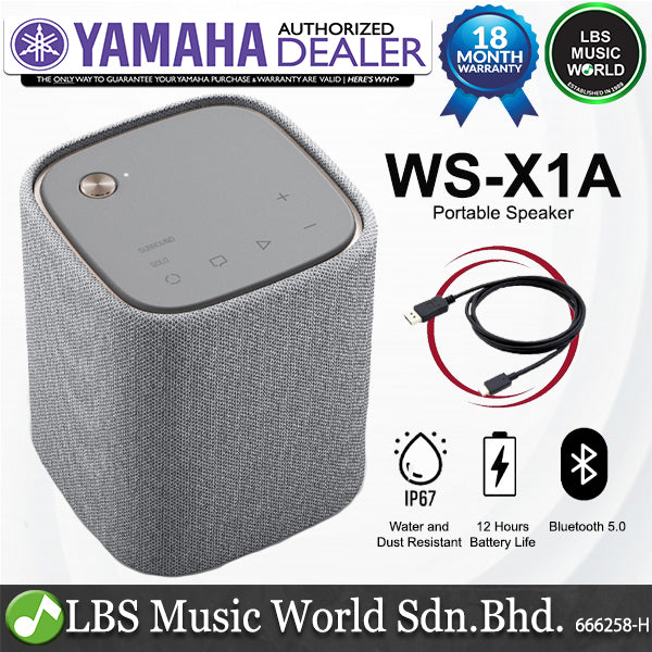 Yamaha WS-X1A Hi-Fi True X Wireless Mini Portable Speaker (WSX1A WS X1A)
