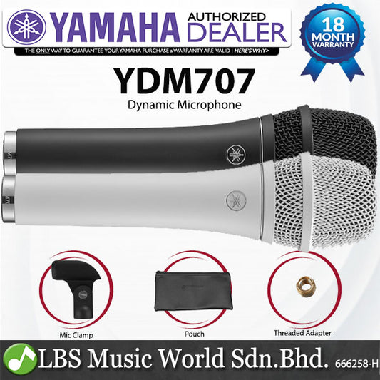 Yamaha YDM707 Super Cardioid Dynamic Microphone Creator Wired Mic