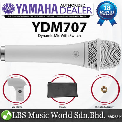 Yamaha YDM707 Super Cardioid Dynamic Microphone Creator Wired Mic