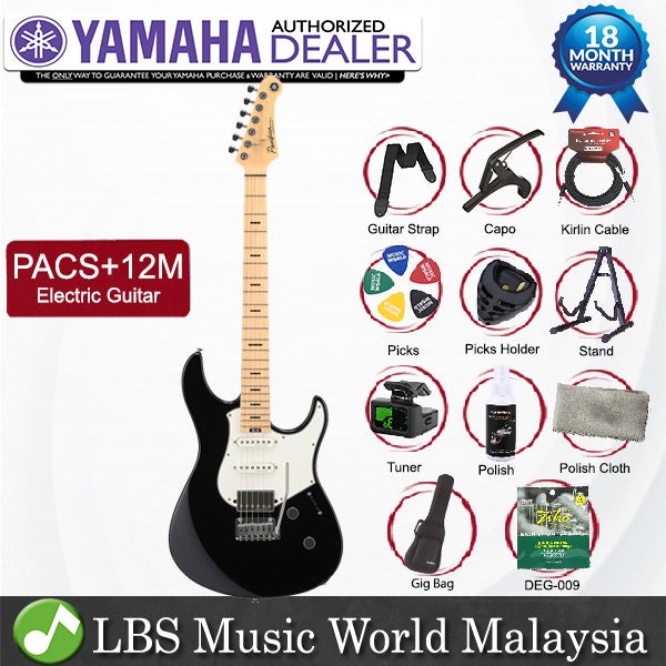 Yamaha PACS+12M Alder Body Electric Guitar with HSS Pickup and Maple Fingerboard