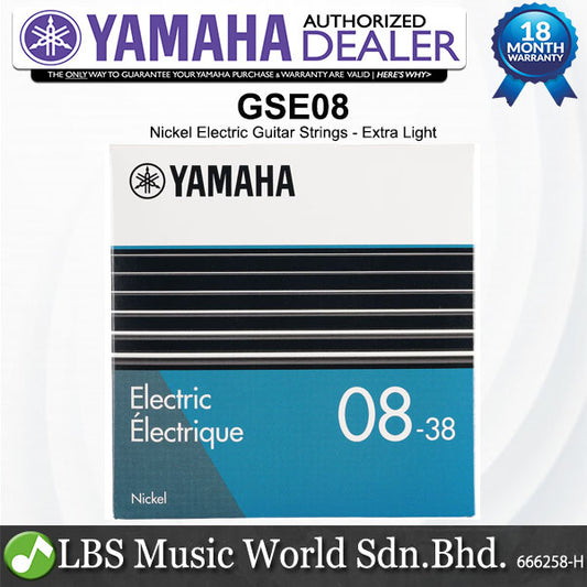Yamaha GSE08 GSE09 GSE10 Nickel Electric Guitar String - 08-38 / 09-42 / 10-46
