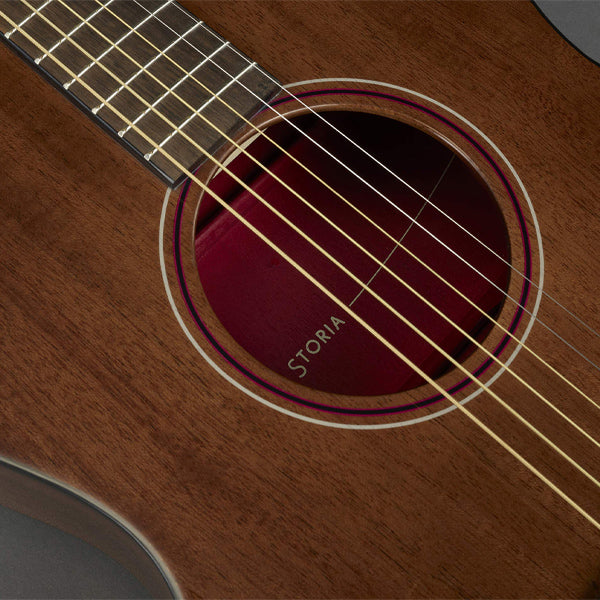 Yamaha Storia III Concert Solid Mahogany Top Gloss Body Acoustic Electric Guitar - Storia 3