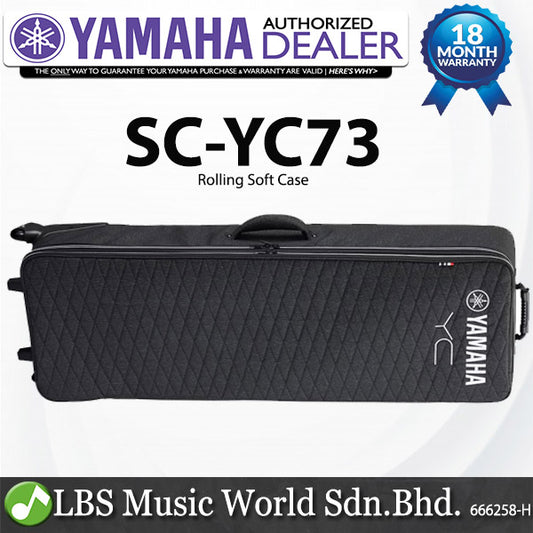Yamaha SC-YC73 Rolling Soft Case Keyboard Bag For YC73 Keyboard Piano (SC YC73)