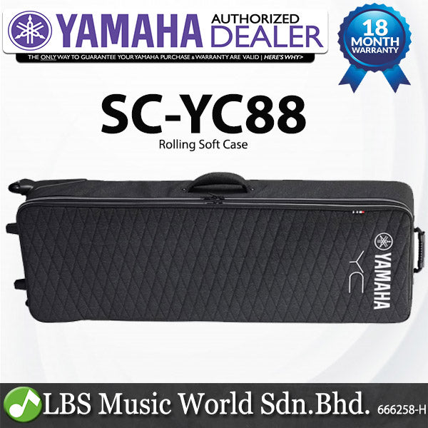 Yamaha SC-YC88 Rolling Soft Case Keyboard Bag For YC88 Keyboard Piano (SC YC88)