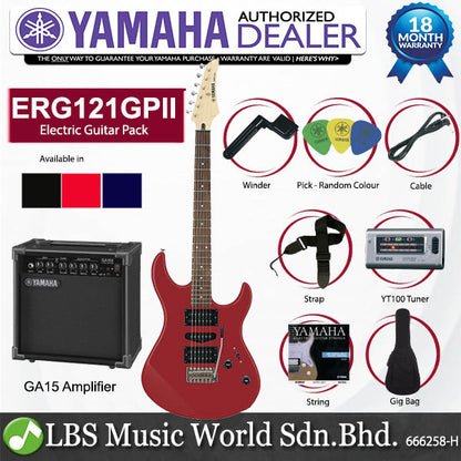 Yamaha ERG121GPII Gigmaker HSH Electric Guitar Package with GA15 Amplifier (ERG121 GPII)