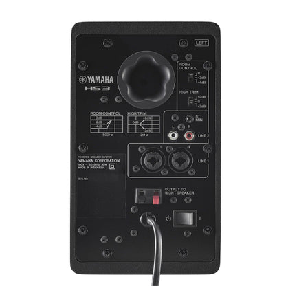 Yamaha HS3 3.5 Inch 2 Way Powered Studio Monitor Speaker with 0.75" Tweeter - Pair