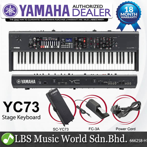 Yamaha YC73 73-key Stage Keyboard with Balanced Hammer Action Keys