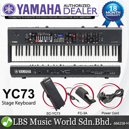 Yamaha YC73 73-key Stage Keyboard with Balanced Hammer Action Keys