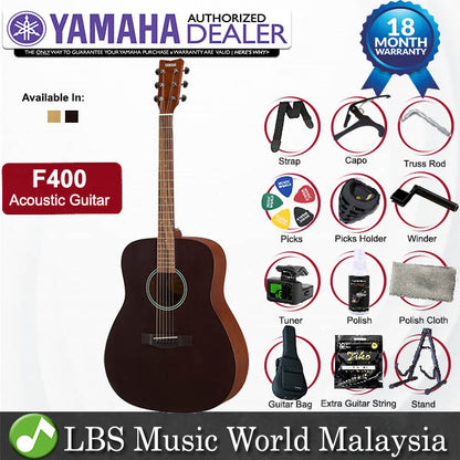 Yamaha F400 Traditional Western Body Acoustic Guitar with Bag - (F 400)