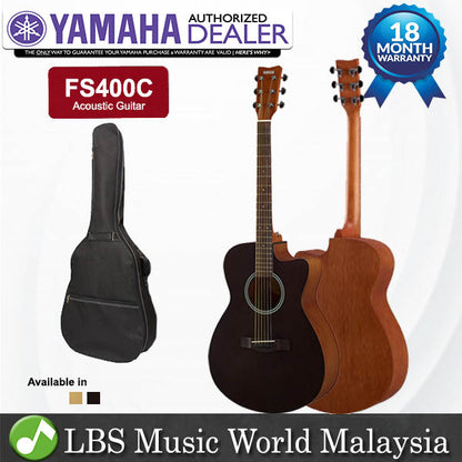 Yamaha FS400C Cutaway Acoustic Guitar with Gig Bag (FS400 C)