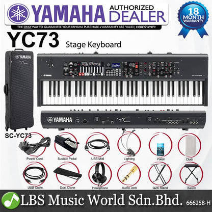 Yamaha YC73 73-key Stage Keyboard with Balanced Hammer Action Keys