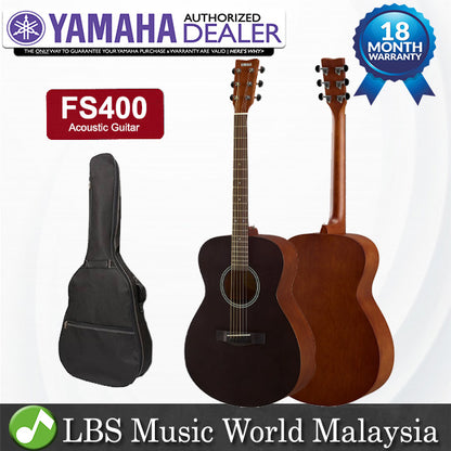 Yamaha FS400 Concert Acoustic Guitar With Gig Bag (FS 400)
