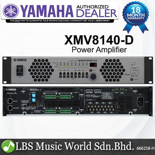 Yamaha XMV8140-D 8 X 140W Dante Amp Power Amplifier Mixer (XMV8140D XMV8140 D)