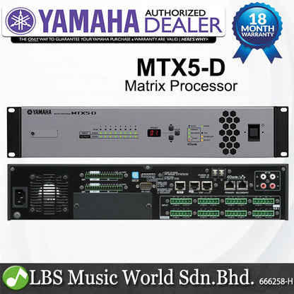 Yamaha MTX5-D 34 X 16 Matrix Mixer Signal Processor with YDIF and Dante Digital I/O (MTX5D MTX5 D)