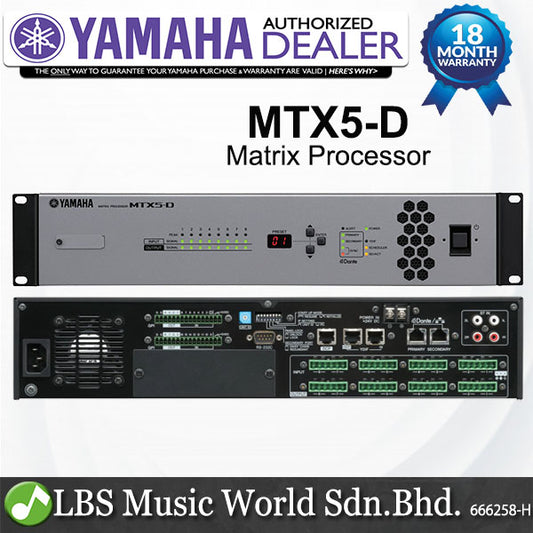 Yamaha MTX5-D 34 X 16 Matrix Mixer Signal Processor with YDIF and Dante Digital I/O (MTX5D MTX5 D)