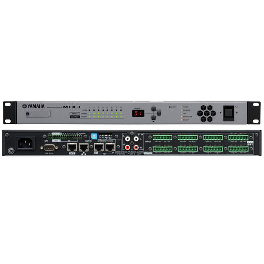 Yamaha MTX-3 26 X 8 Matrix Mixer Signal Processor with YDIF and Dante Digital I/O (MTX3 MTX 3)