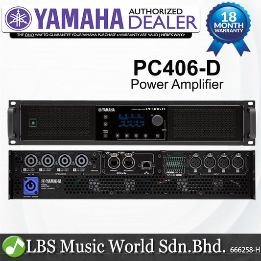 Yamaha PC406-D 4 x 600W Power Amplifier Speaker Processor Amp (PC406D)