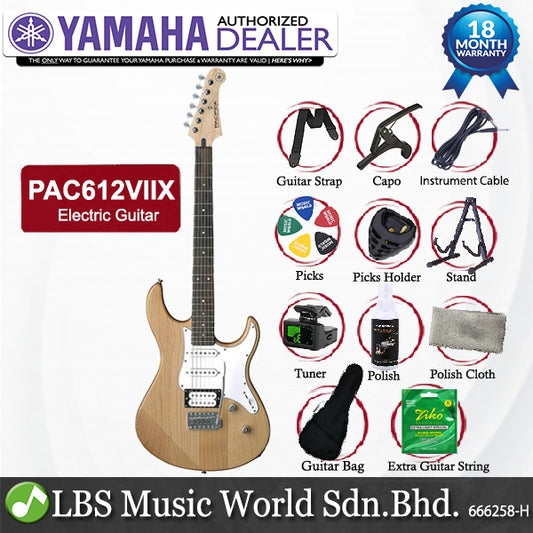 Yamaha PAC612VIIX Pacifica Electric Guitar With HSS Pickup - Yellow Natural Satin (PAC612 VIIX)