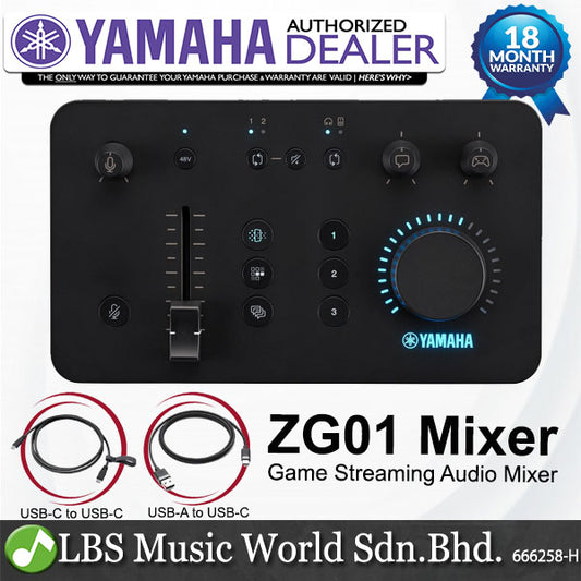 Yamaha ZG01 Game Streaming Audio Mixer with High Resolution Recording and Playback (ZG 01)