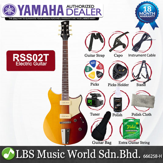 Yamaha Revstar Standard RSS02T Maple Top Rosewood Fingerboard Electric Guitar with Gig Bag (RSS02 T)