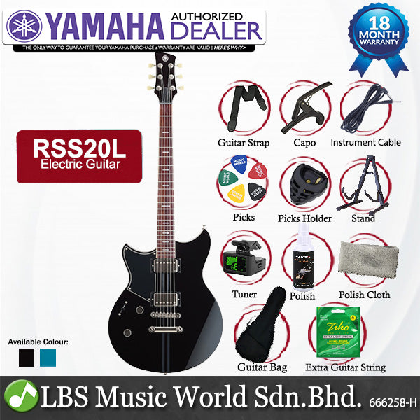 Yamaha Revstar Standard RSS20L Left Handed Maple Top Rosewood Fingerboard Electric Guitar with Gig Bag (RSS20 L)