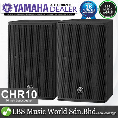 Yamaha CHR10 700 Watt 10 Inch Passive Loudspeaker 2 Way Speaker with Bass Reflex