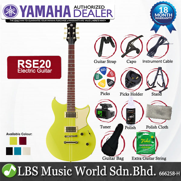 Yamaha Revstar Element RSE20 Chambered Mahogany Body Rosewood Fingerboard Electric Guitar (RSE 20)