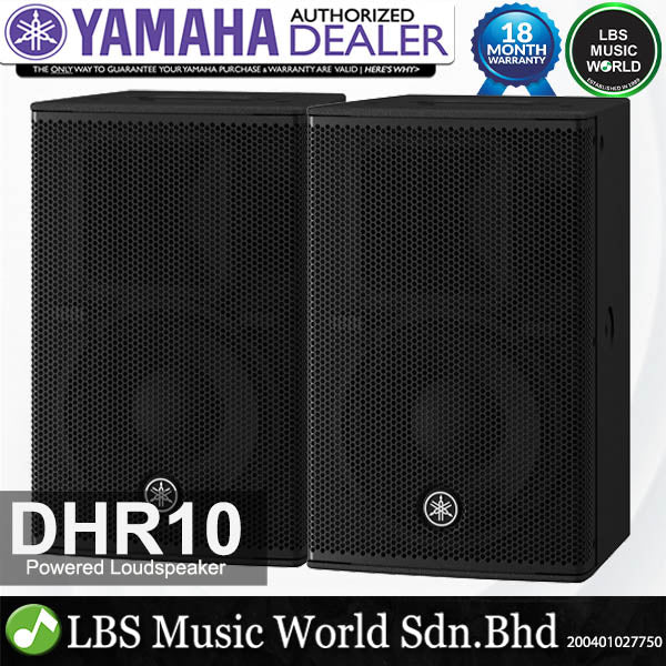 Yamaha DHR10 700W 10 Inch Powered Monitor Loudspeaker with 2 Way Speaker and Bass Reflex