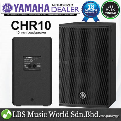 Yamaha CHR10 700 Watt 10 Inch Passive Loudspeaker 2 Way Speaker with Bass Reflex
