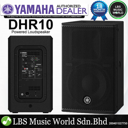Yamaha DHR10 700W 10 Inch Powered Monitor Loudspeaker with 2 Way Speaker and Bass Reflex